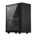 Korpusas ENDORFY Ventum 200 Air su permatomu paneliu, juodas