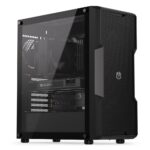 Korpusas ENDORFY Regnum 400 Air su permatomu paneliu, juodas