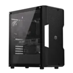 Korpusas ENDORFY Regnum 400 Air su permatomu paneliu, juodas
