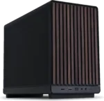Korpusas LIAN LI A3-mATX juodas/brown, skirtas MicroATX ir MiniITX
