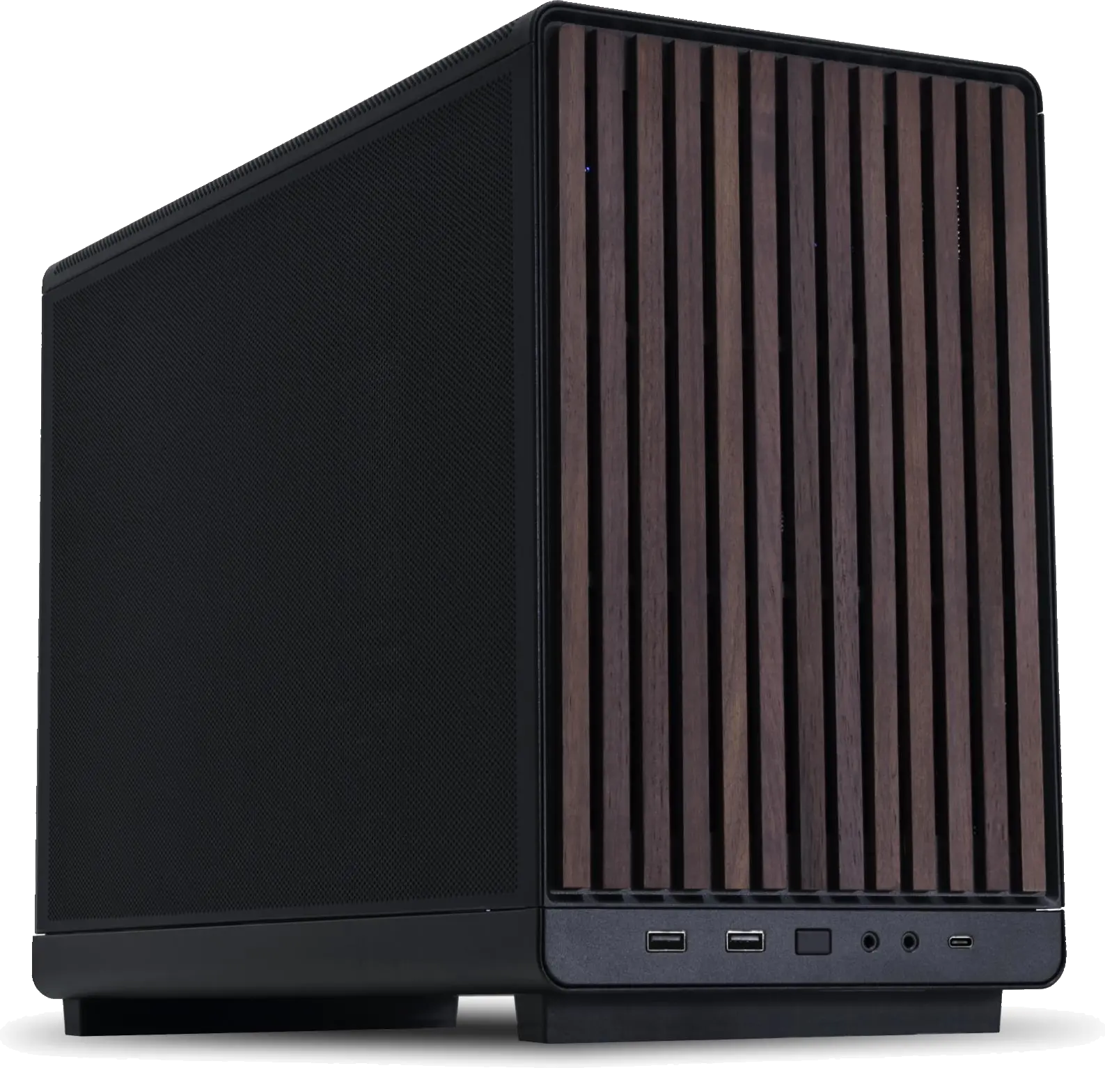 11acdf9b-24cc-4497-9fd8-b9f59128deea-2 Korpusas LIAN LI A3-mATX juodas/brown, skirtas MicroATX ir MiniITX