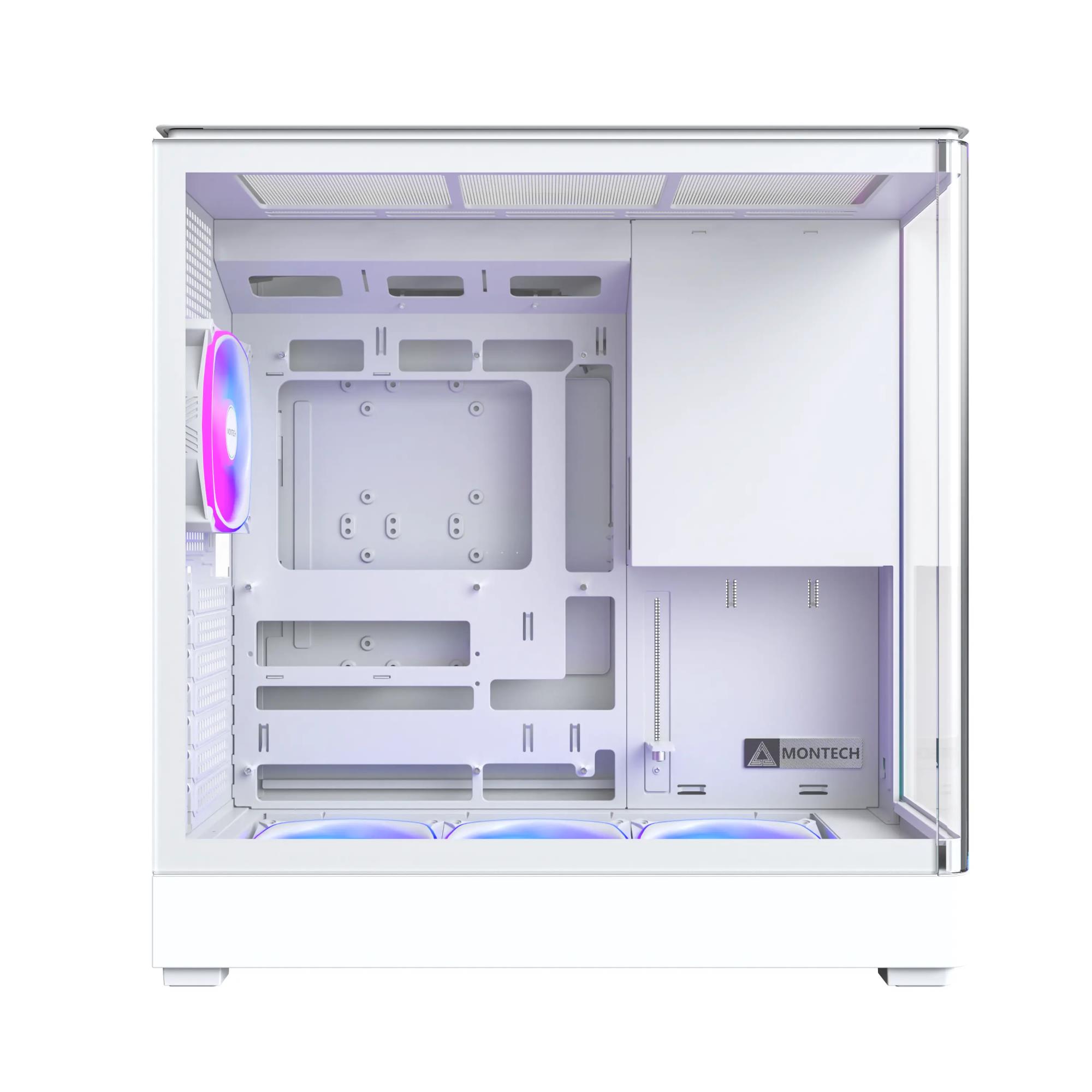 18f3bd06-8b76-4332-b8fc-e5ede2132f03-1 Case MONTECH micro ATX/Mini-ITX White Midi Tower PC KING 45 PRO KING45PRO(W)
