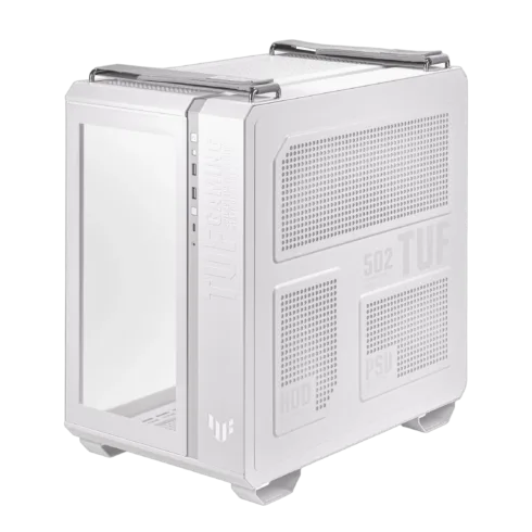 ASUS TUF Gaming GT502 korpusas su permatomu paneliu, baltas