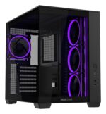 ASUS A32 PLUS TG ARGB BLACK korpusas su 270° panoraminiu vaizdu
