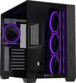 ASUS A32 PLUS TG ARGB BLACK korpusas su 270° panoraminiu vaizdu
