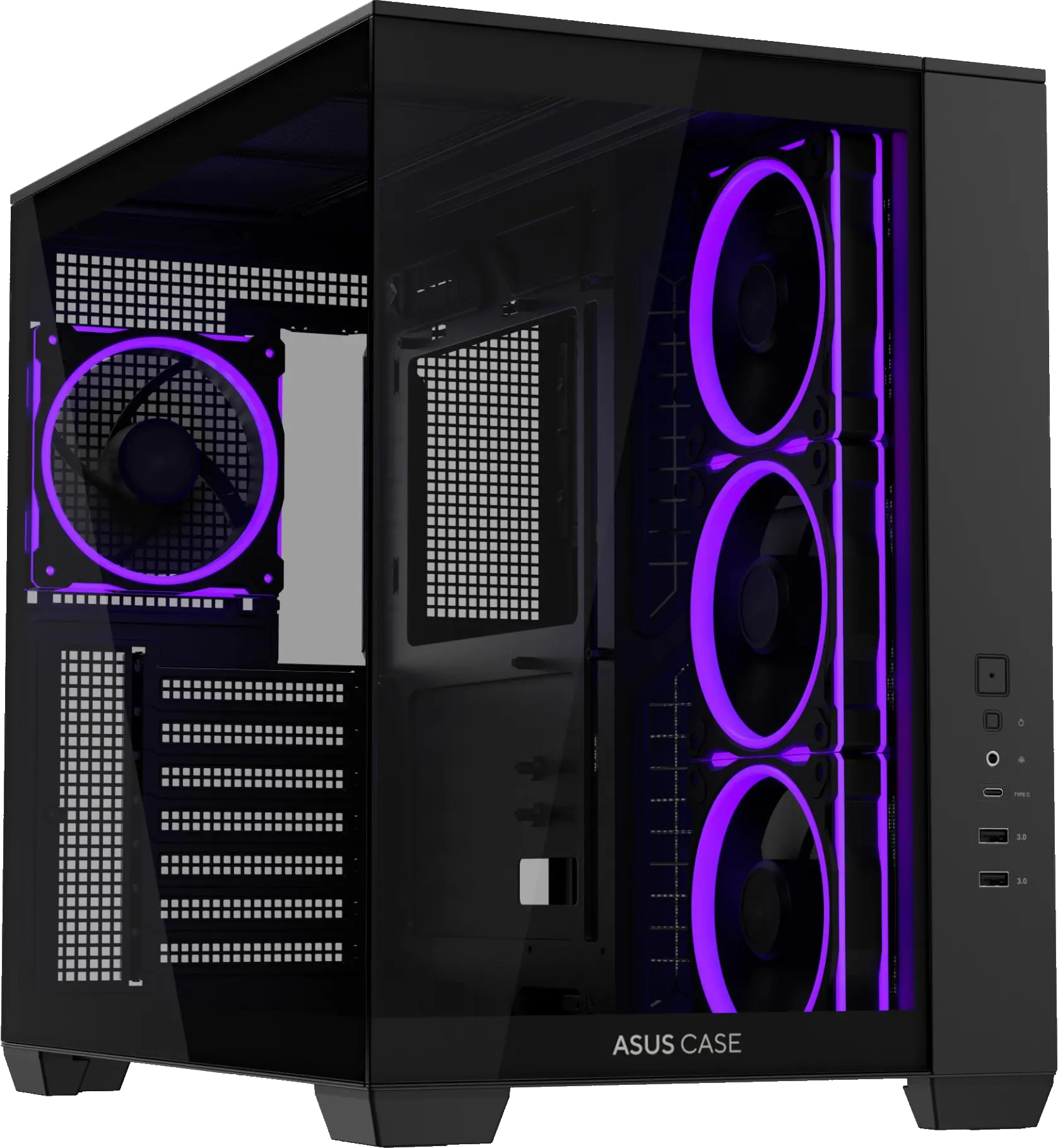 1beb9ca6-c880-4f71-ac4d-d0fc235ed1aa-1 ASUS A32 PLUS TG ARGB BLACK korpusas su 270° panoraminiu vaizdu