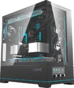 Darkflash DY450L kompiuterio korpusas be ventiliatorių, juodas