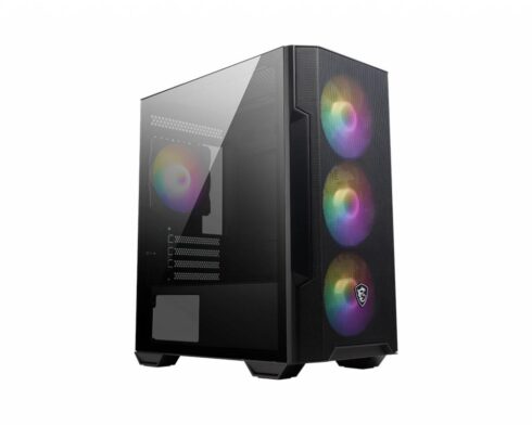 MSI MAG FORGE M100R korpusas, juodas, MicroATX ir MiniITX palaikymas