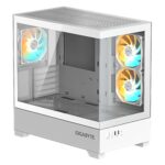Case GIGABYTE GB-C201PI MidiTower Case product features Rackmountable/Accessory/Transparent panel Not included MicroATX MiniITX Colour White GB-C201PI