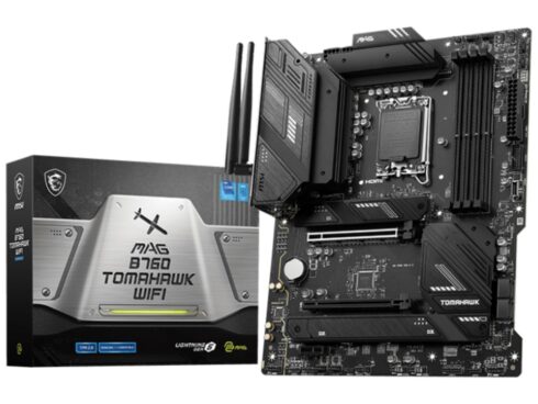 Mainboard MSI Intel B760 Express LGA1700 ATX Memory DDR5 Memory slots 4 1xPCI-Express 1x 2xPCI-Express 16x 3xM.2 1xHDMI 1xDisplayPort 4xUSB 2.0 4xUSB 3.2 1xUSB-C 1xOptical S/PDIF 1xRJ45 5xAudio port MAGB760TOMAHAWKWIFI