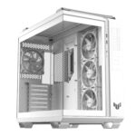 Case ASUS TUF Gaming GT502 Horizon MidiTower Case product features Transparent panel Not included ATX MicroATX MiniITX Colour White TUFGAMGT502HORIZONWHT
