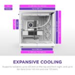 Case NZXT ATX/micro ATX/Mini-ITX/EATX White Midi Tower PC CM-H92FW-01