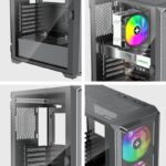 Case XILENCE ATX/micro ATX/Mini-ITX Black Midi Tower PC XG161