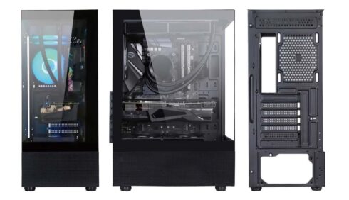 GOLDEN TIGER Raider DK-6 juodas Midi Tower korpusas, palaiko ATX/micro ATX