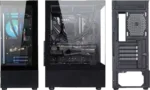 GOLDEN TIGER Raider DK-6 juodas Midi Tower korpusas, palaiko ATX/micro ATX