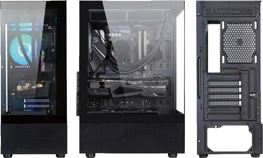 292be0d7-6a16-4333-9abc-7dbb7b2010d7-1 GOLDEN TIGER Raider DK-6 juodas Midi Tower korpusas, palaiko ATX/micro ATX