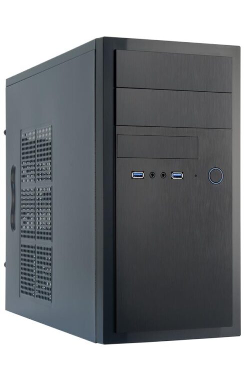 CHIEFTEC MiniTower MicroATX korpusas juodas su dviem USB 3.0 prievadais
