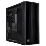 ASUS PA602 korpusas su permatomu paneliu ir juoda spalva