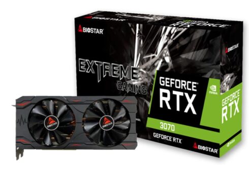 Vaizdo plokštė BIOSTAR NVIDIA GeForce RTX 3070 su 8 GB GDDR6