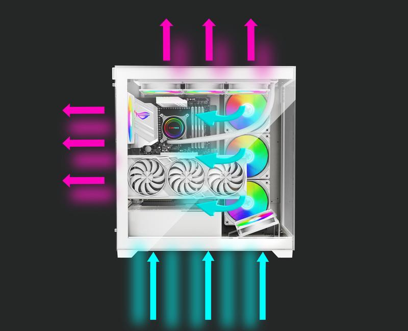 2e845688-dd6b-491b-8bce-b481c5863d8e-1 Case XILENCE ATX/micro ATX/Mini-ITX White Midi Tower PC X818.W.ARGB