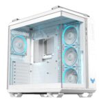 Case ASUS TUF Gaming GT502 Horizon MidiTower Case product features Transparent panel Not included ATX MicroATX MiniITX Colour White TUFGAMGT502HORIZONWHT