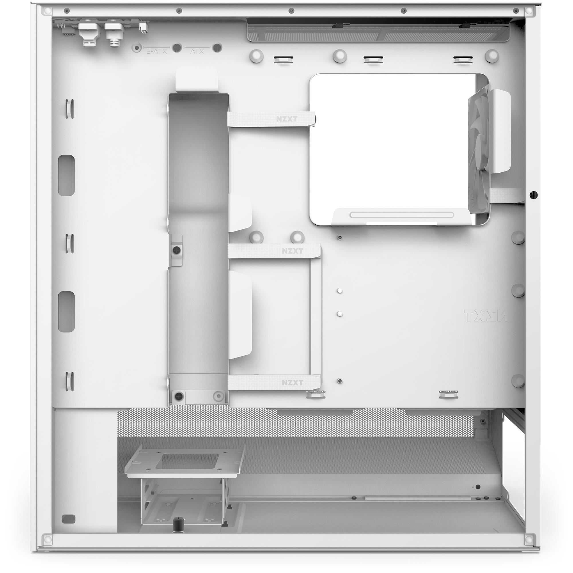 31050d37-70ba-48c1-96e7-9394f00fc087-1 Case NZXT H5 Flow MidiTower Case product features Transparent panel Not included ATX EATX MicroATX MiniITX Colour White CC-H52FW-01