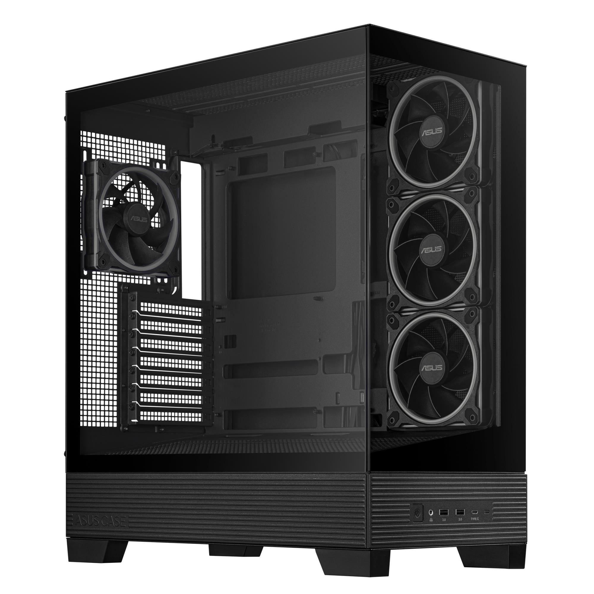 3198ba24-7278-4552-a22e-5864c157bad0-1 Case ASUS ASUS A31 PLUS Case MidiTower Case product features Transparent panel ATX BTX MicroATX MiniITX Colour Black A31PLUSTGARGBBLACK