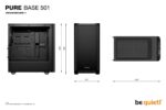 Case BE QUIET PURE BASE 501 MidiTower ATX MicroATX MiniITX Colour Black BG073