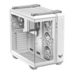 Case ASUS TUF Gaming GT502 Horizon MidiTower Case product features Transparent panel Not included ATX MicroATX MiniITX Colour White TUFGAMGT502HORIZONWHT