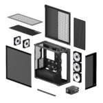 Case ARCTIC EATX Black Midi Tower PC ACPCC00015A
