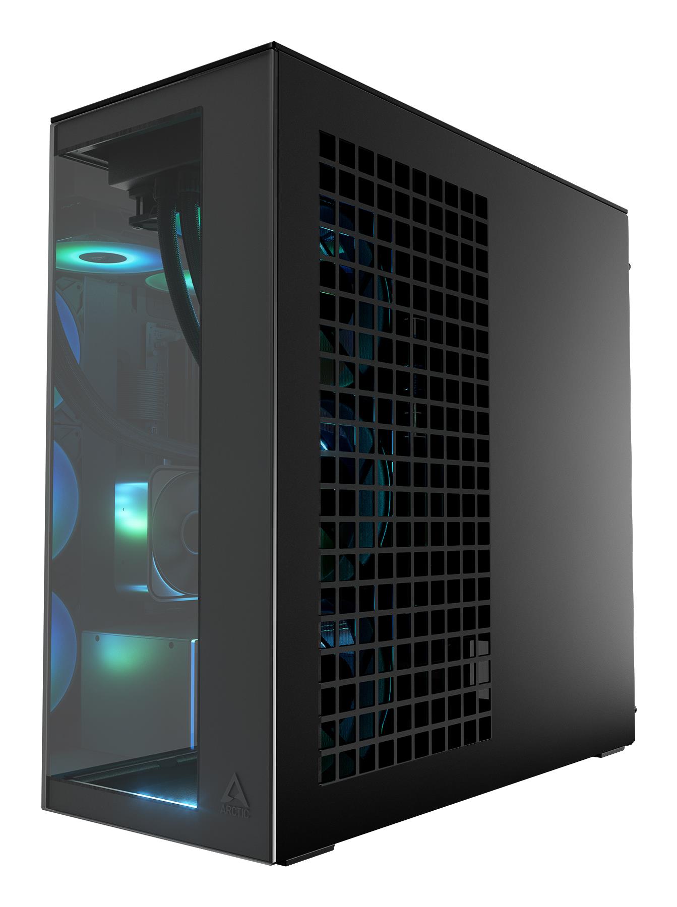 3bbcbdd6-5306-434a-bd82-5e0cd89c25b3-1 Case ARCTIC EATX Black Midi Tower PC Xtender VG (Mirror Black) ACPCC00019A
