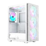 Korpusas Montech X3 Mesh MidiTower, baltas, skirtas ATX, MicroATX, MiniITX