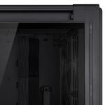 Korpusas ASUS PA602 su permatomu paneliu, matomas iš šono