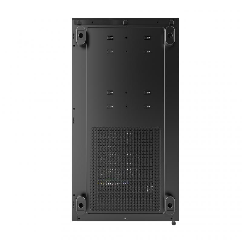 3f233074-4e80-4e42-9657-68034c7622b7-1 Korpusas MONTECH XR MidiTower, šoninis vaizdas su atidarytomis durelėmis