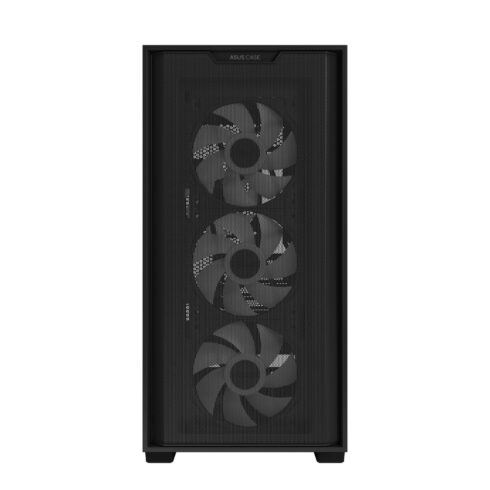 ASUS A21 PLUS juodas MidiTower korpusas su permatomu paneliu