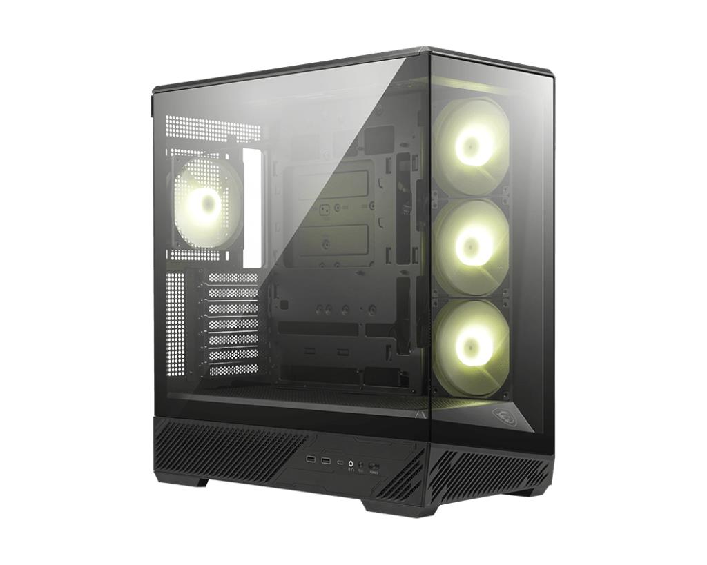 424bad46-9573-4935-9db4-904d54c74f26 Case MSI ATX/micro ATX/Mini-ITX Black/Transparent Midi Tower MAG PANO 130R PZ MAGPANO130RPZ
