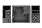 Korpusas GOLDEN TIGER Baltimore 530 su micro ATX palaikymu, juodas