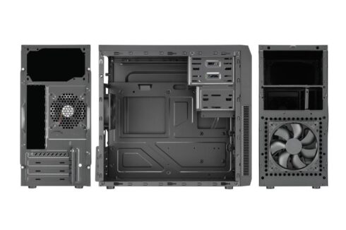 Korpusas GOLDEN TIGER Baltimore 530 su micro ATX palaikymu, juodas