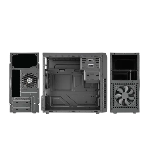 Korpusas GOLDEN TIGER Baltimore 530 su micro ATX palaikymu, juodas