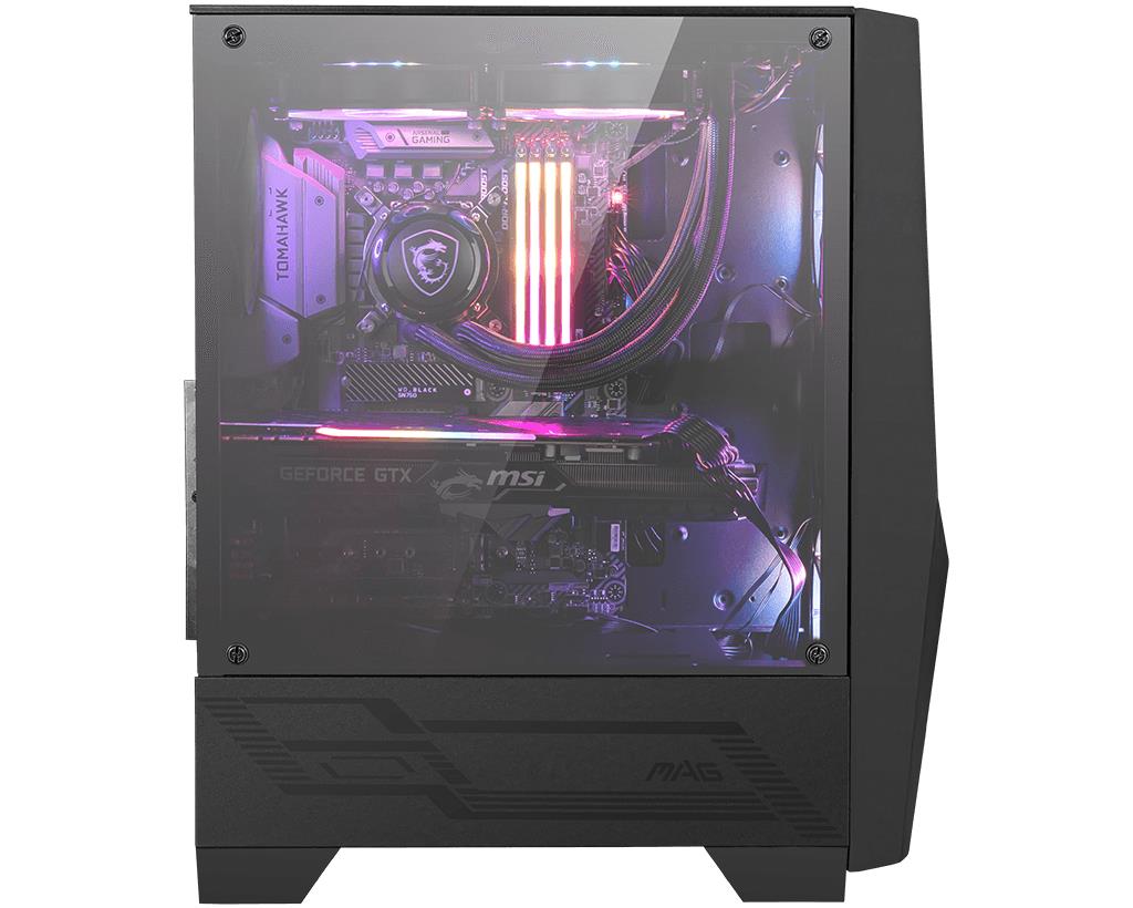 45fdc2b5-ae5f-4381-b0a8-a0636ac4af9a-1 Case MSI MAG Forge 100R MidiTower Not included ATX MicroATX MiniITX Colour Black MAGFORGE100R