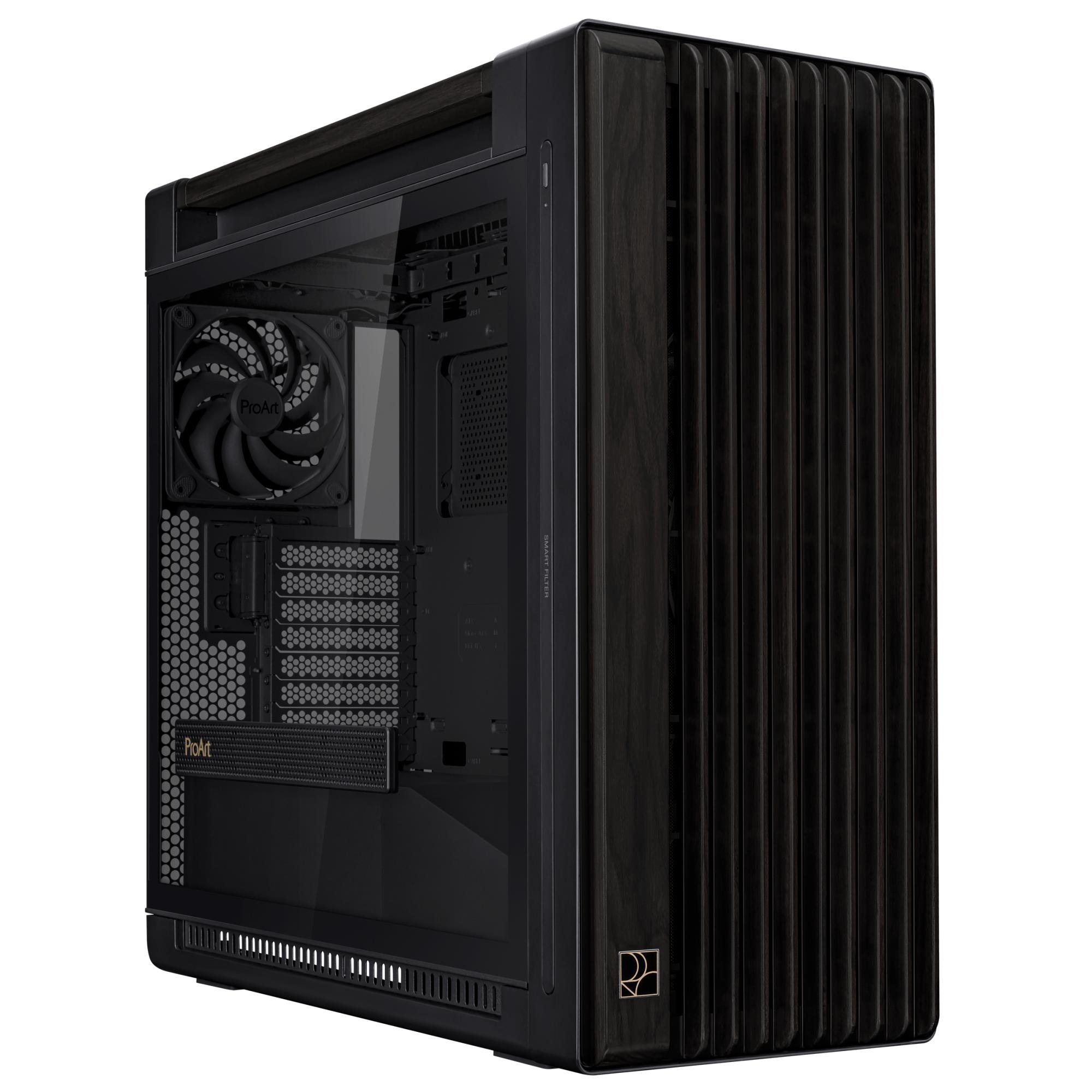488b8788-db18-4657-bedb-b2f10d82ca45-1 ASUS ProArt PA602 Wood Edition - Tempered Glass Panel, juodas korpusas