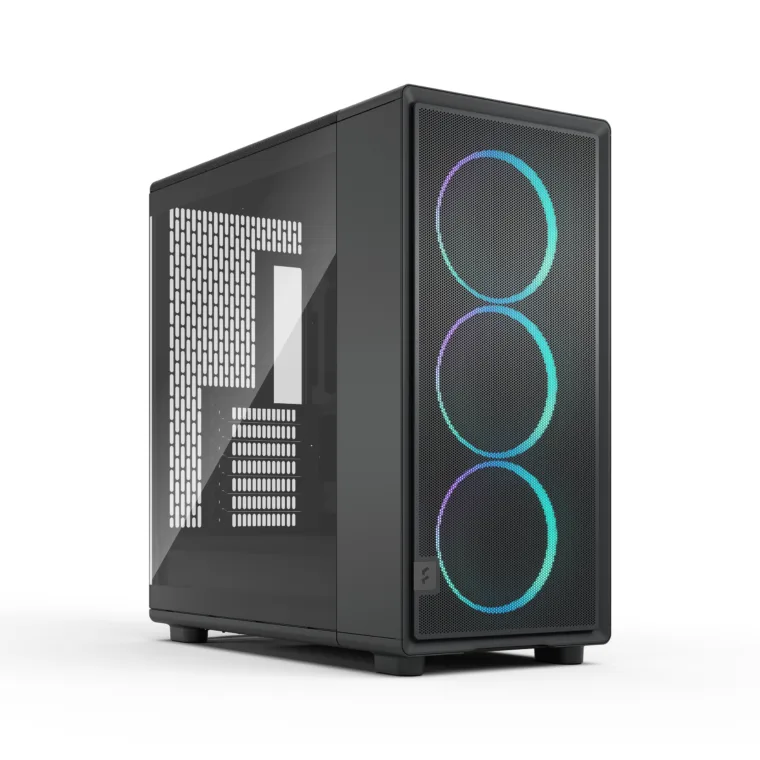 Fractal Design Epoch XL korpusas, juodas TG RGB su šviesos atspalviu, ATX