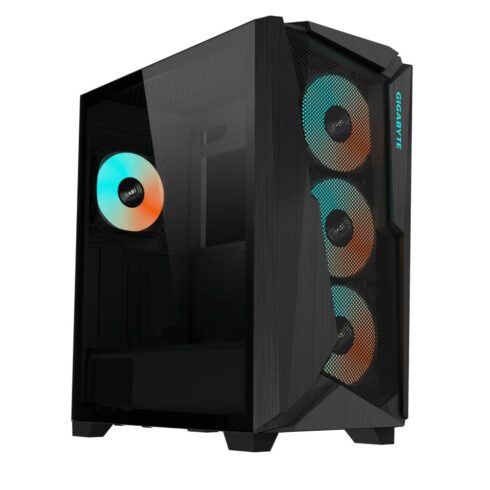 GIGABYTE C301G V2 BLACK korpusas su permatomu šonu ir palaikymu E-ATX