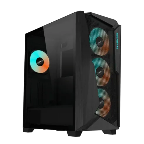 GIGABYTE C301G V2 BLACK korpusas su permatomu šonu ir palaikymu E-ATX