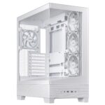 ASUS A31 PLUS korpusas su permatomu paneliu, baltas