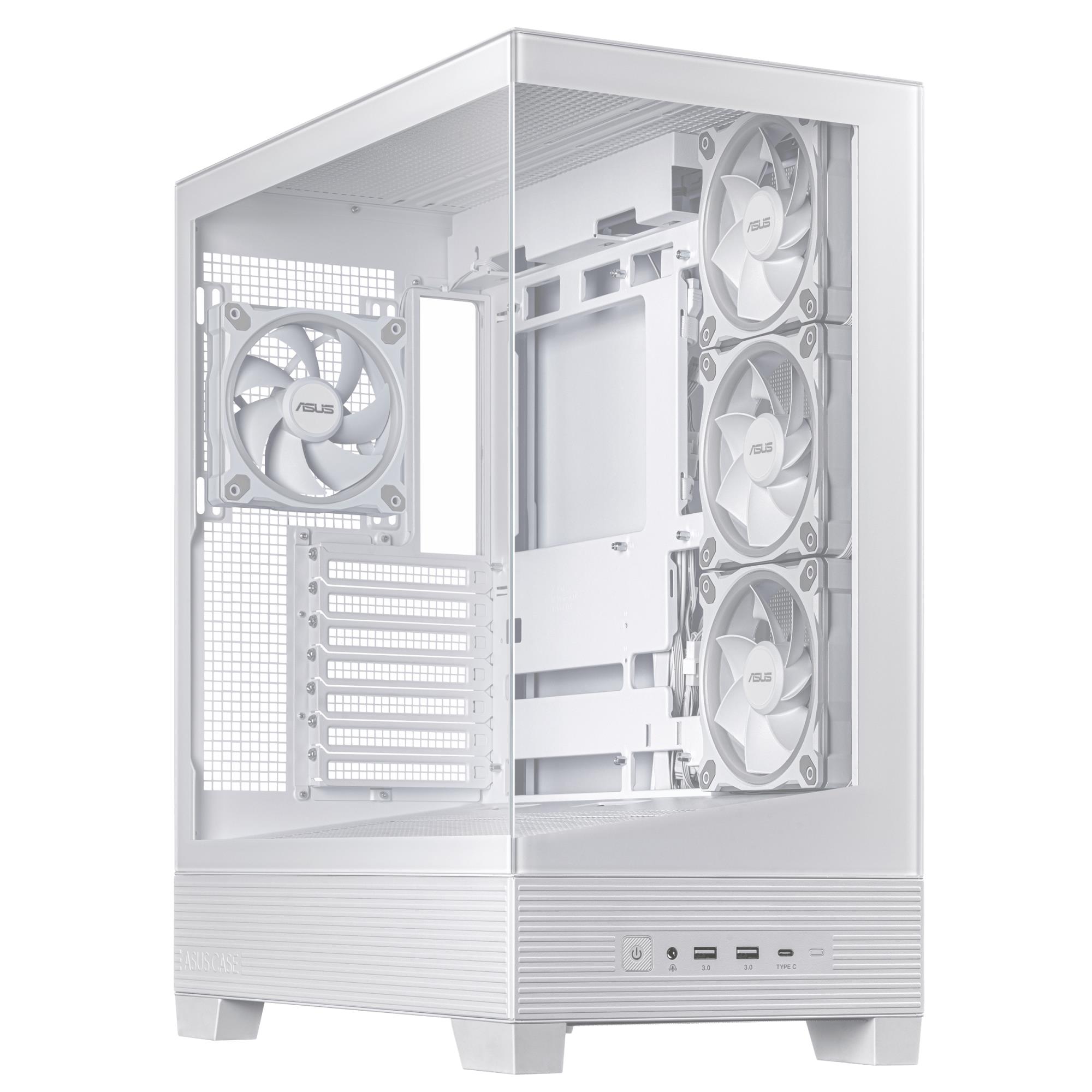 4f1cbeb1-b1e9-439c-8a51-c554ccf1ed63-2 ASUS A31 PLUS korpusas su permatomu paneliu, baltas