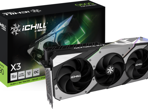 GPU Vaizdo Plokštė Inno3d GeForce RTX 5090, 32GB GDDR7, iChill X3 (DLSS 4) (Nauja)