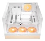 Korpusas BE QUIET LIGHT BASE 600 LX, šoninis vaizdas su atidarytomis durelėmis