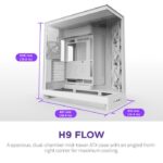 Case NZXT ATX/micro ATX/Mini-ITX/EATX White Midi Tower PC CM-H92FW-01