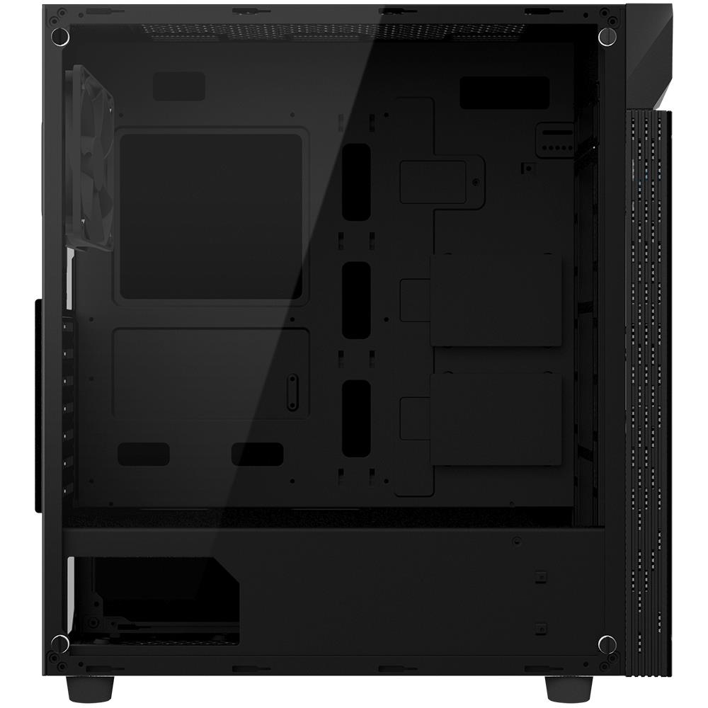 588839a4-367d-454e-b8cf-b5fe4e7cb2b5-1 Case GIGABYTE C200 GLASS MidiTower Not included ATX MicroATX MiniITX Colour Black GB-C200G